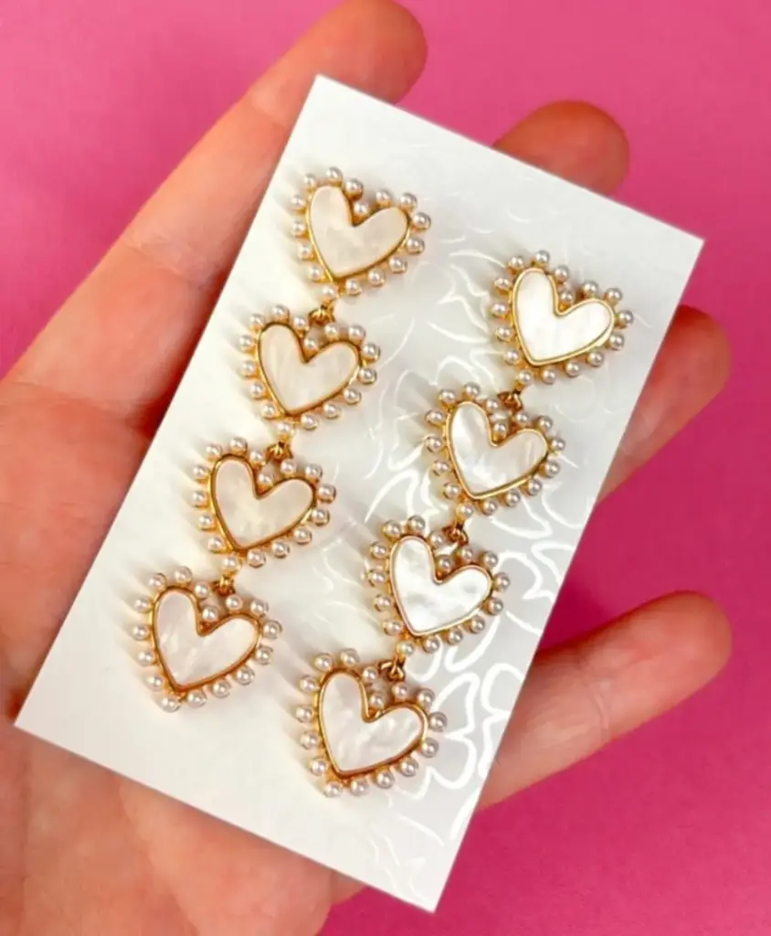 Pendientes Corazones Largo