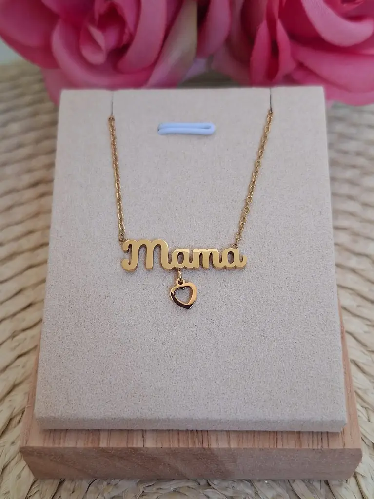 Collar de Acero MAMÁ CORAZÓN