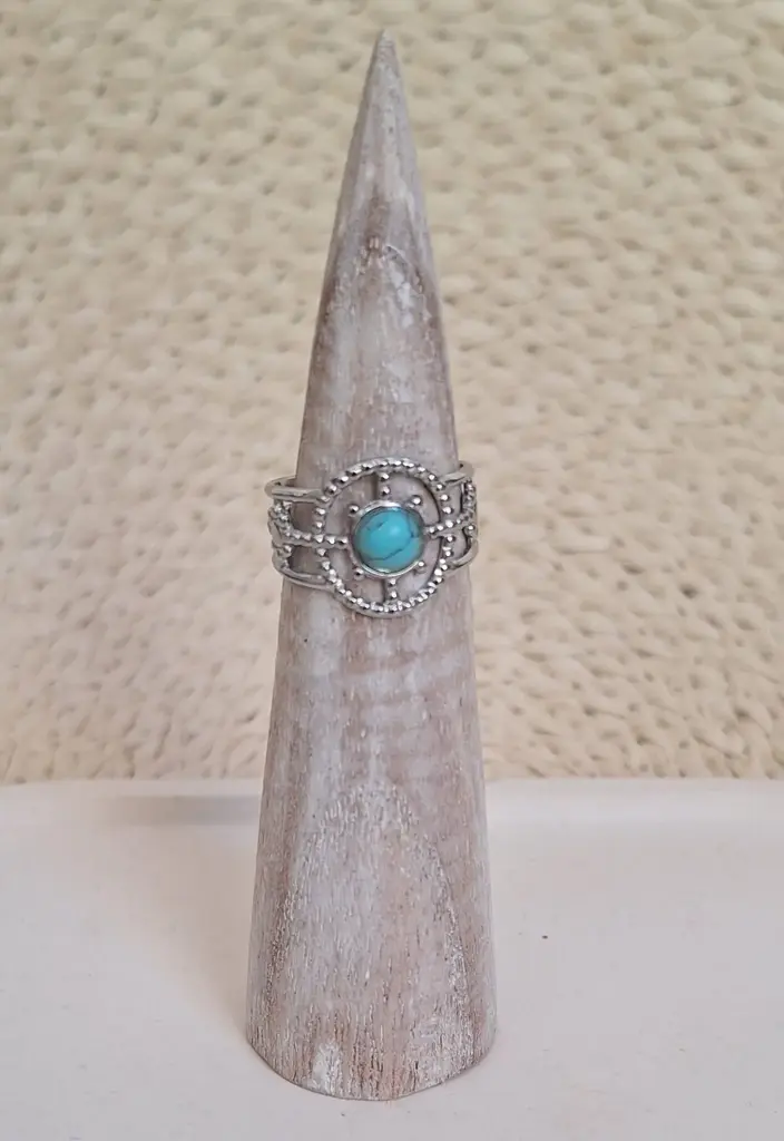 Anillo circular Turquesa