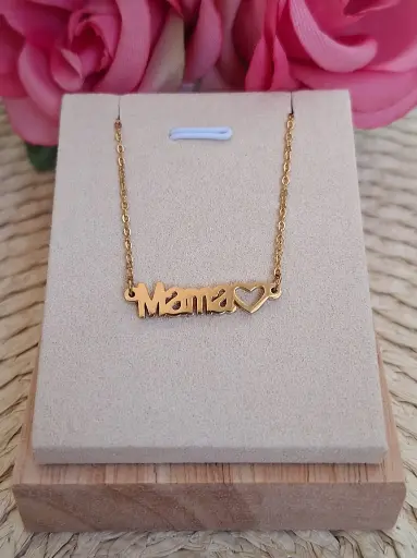 Collar de Acero MAMÀ DORADO