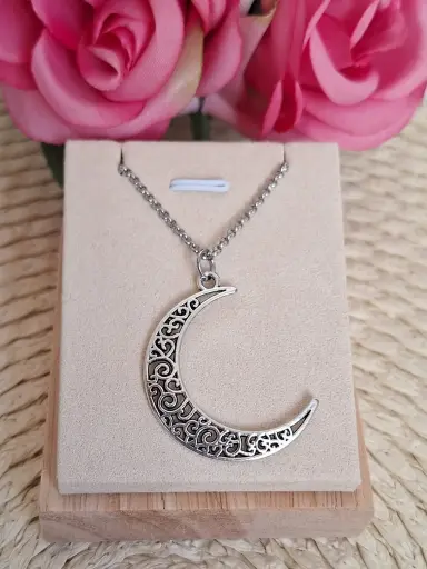 Collar de acero Luna 