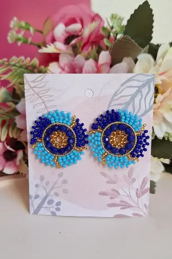 Pendientes Topo Baby Sol Azules