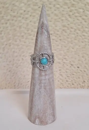 Anillo circular Turquesa
