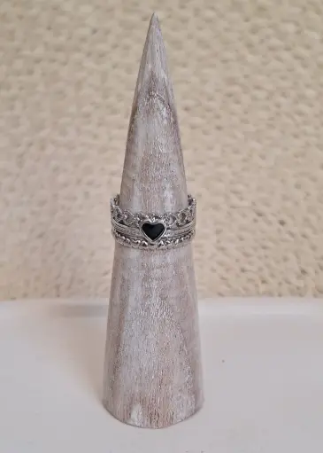 Anillo Corazón Black